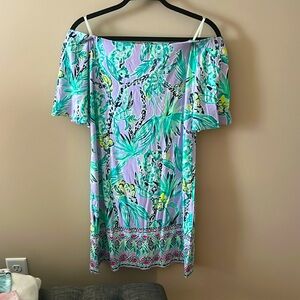 Lilly Pulitzer  off the shoulder dress size M